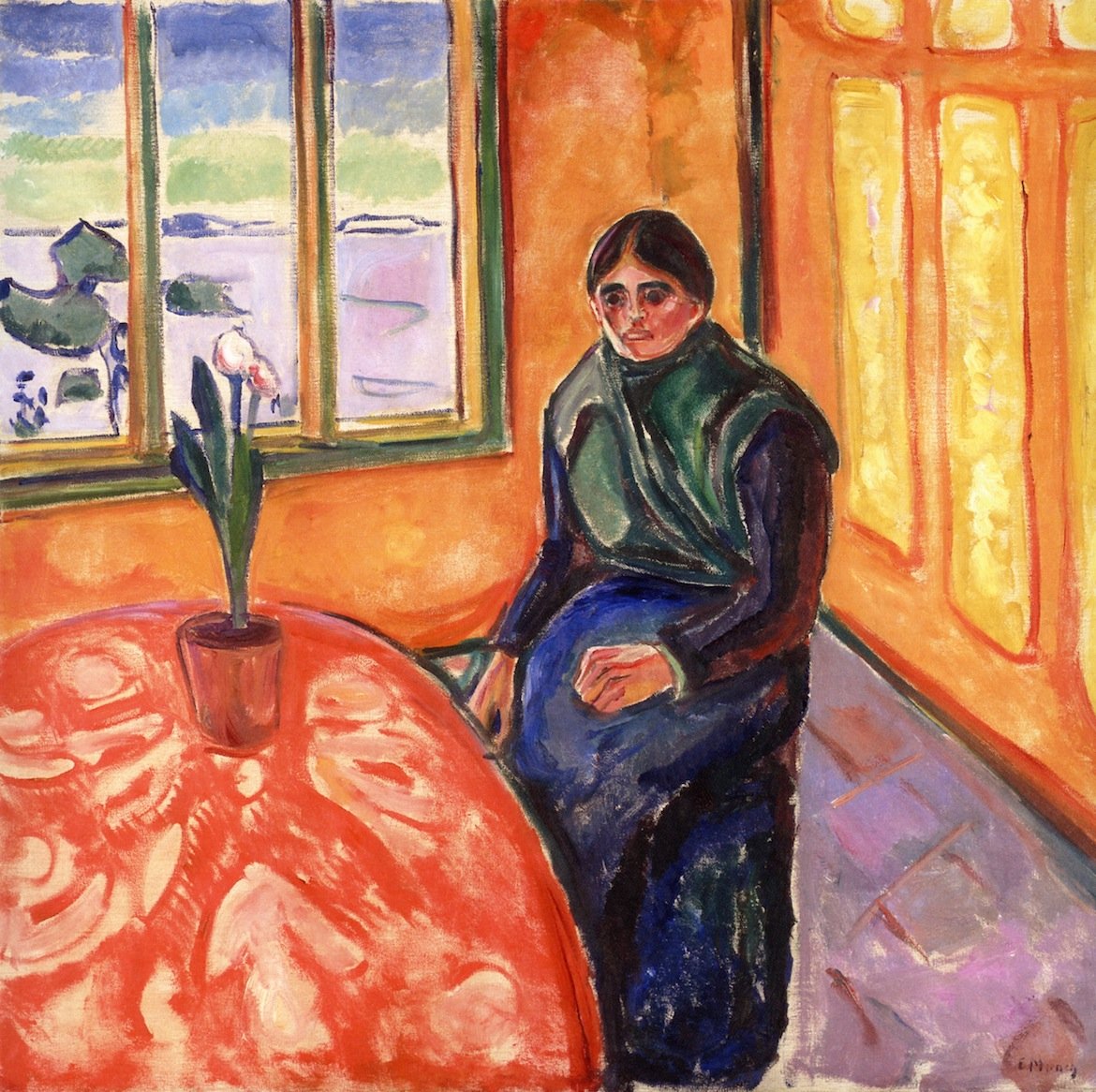 Melancholie door Edvard Munch