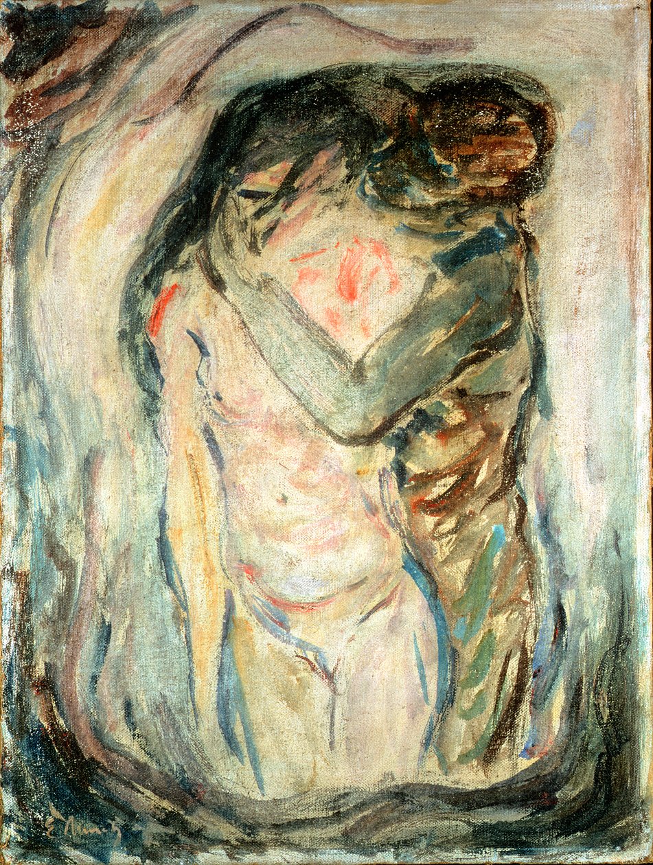 De kus door Edvard Munch