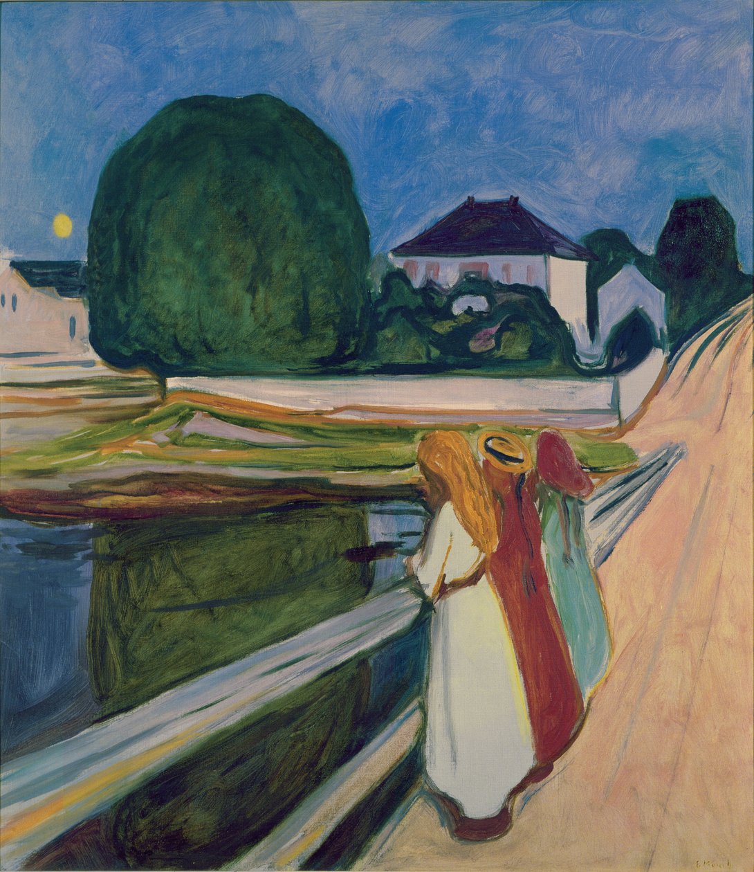 De Witte Nacht, 1903 door Edvard Munch