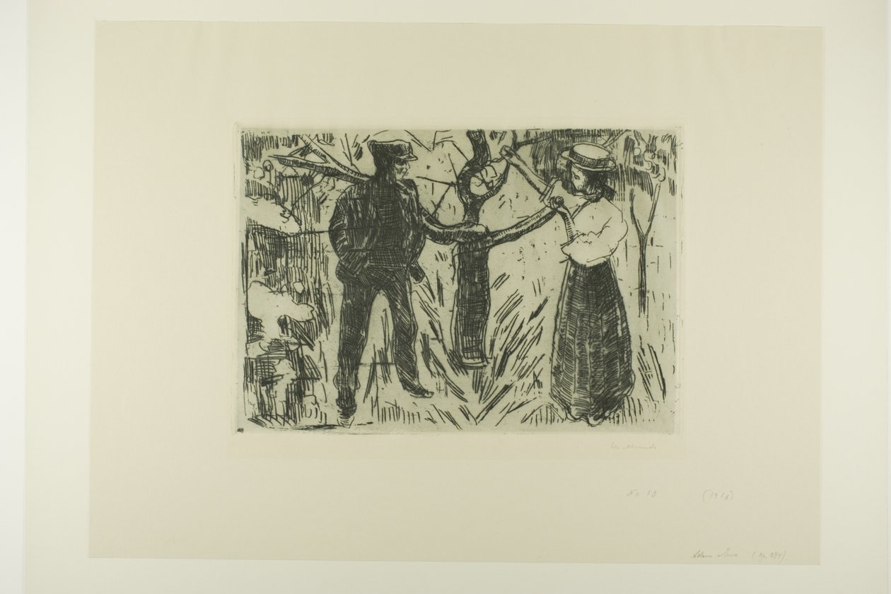 Adam en Eva door Edvard Munch