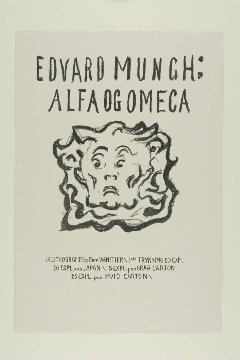 Alfa en Omega:Titelpagina door Edvard Munch