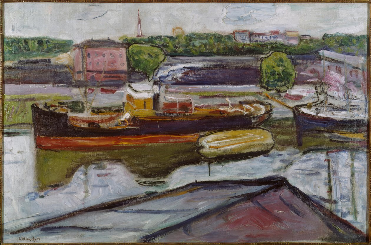 Op reis in Lübeck door Edvard Munch