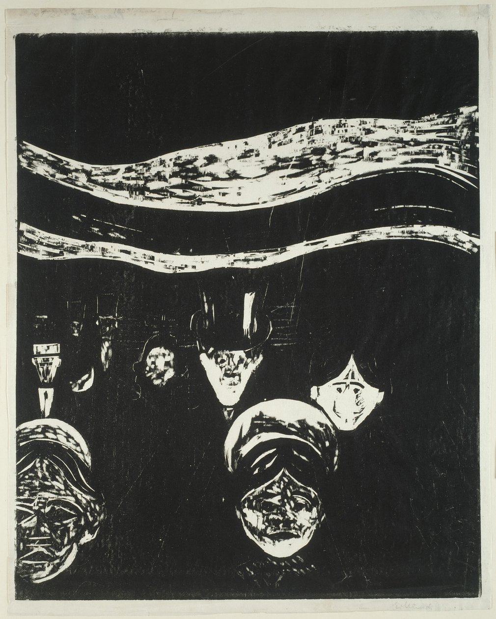 Angst door Edvard Munch