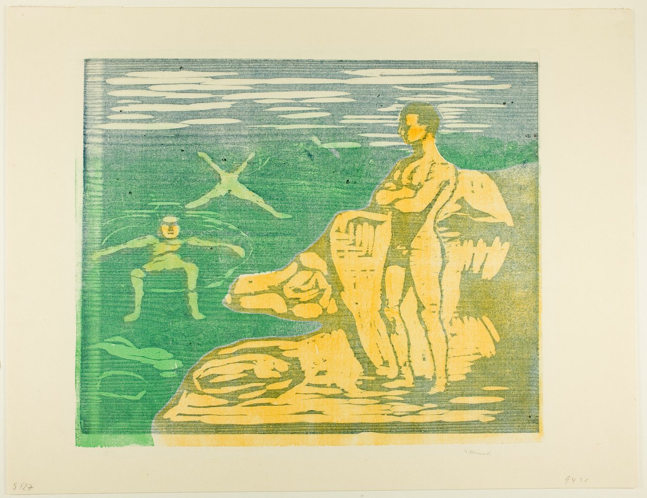 Jongens die Baden door Edvard Munch