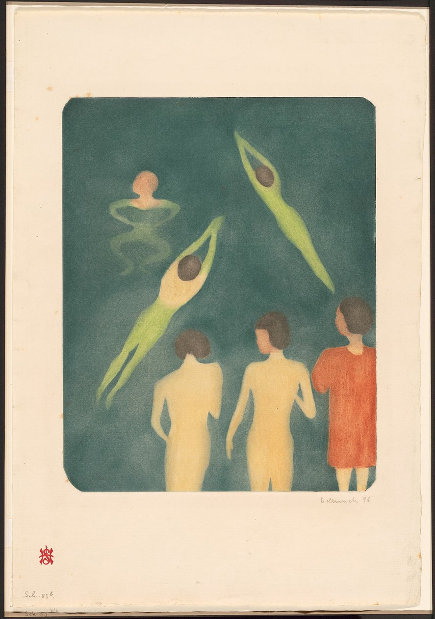 Jongens baden door Edvard Munch