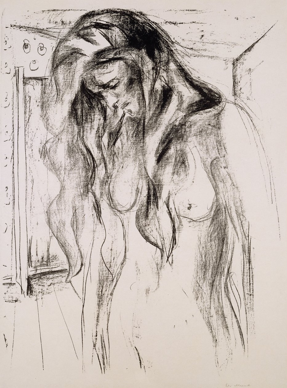 Huilend meisje door Edvard Munch