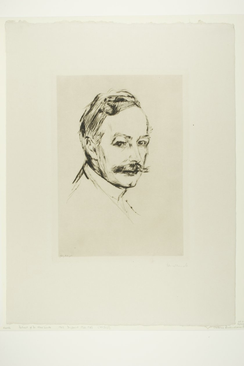 Dr. Max Linde door Edvard Munch