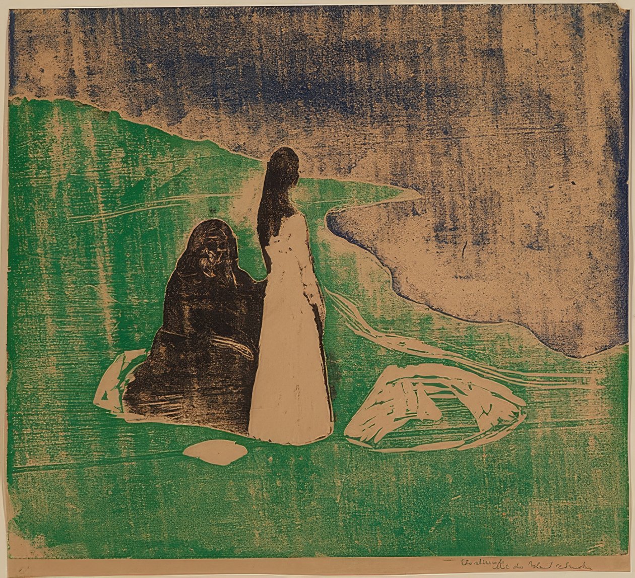 Vrouwen aan de kust door Edvard Munch
