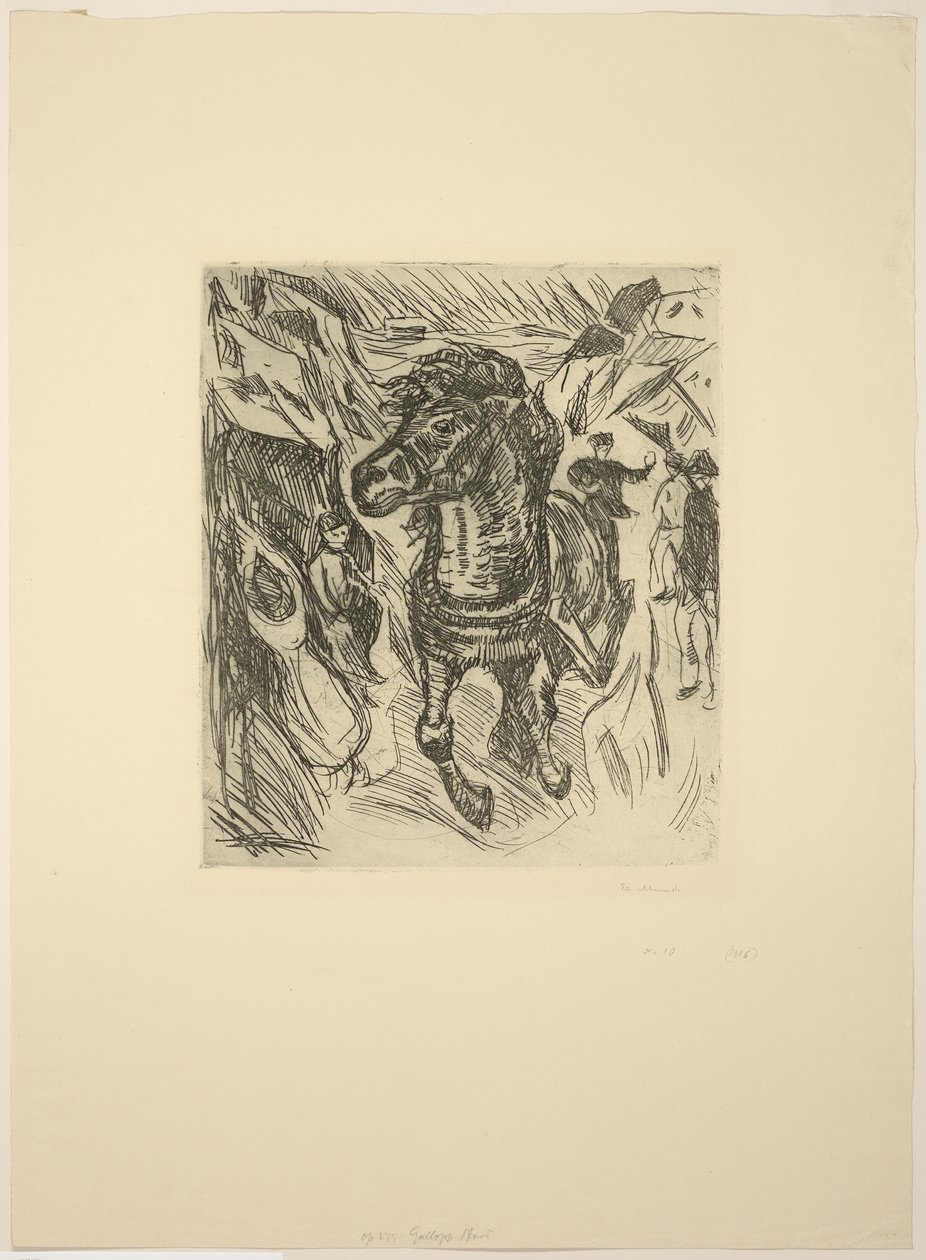 Galopperend Paard door Edvard Munch
