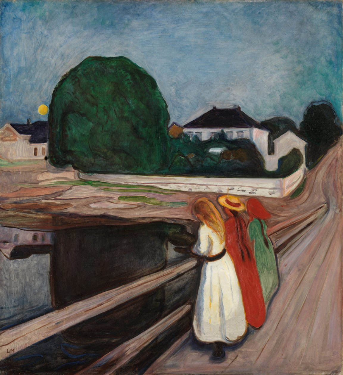 Meisjes op de pier door Edvard Munch