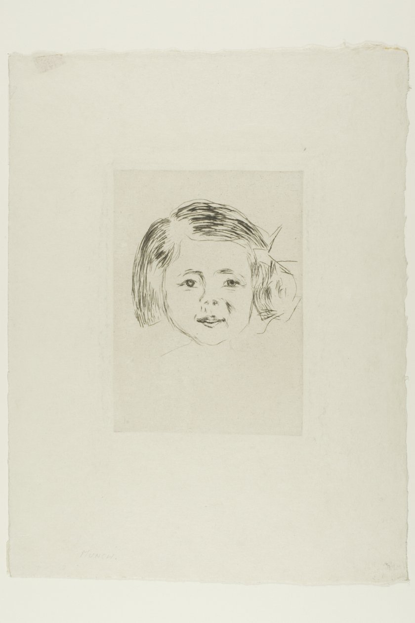 De dochter van Herbert Esche door Edvard Munch