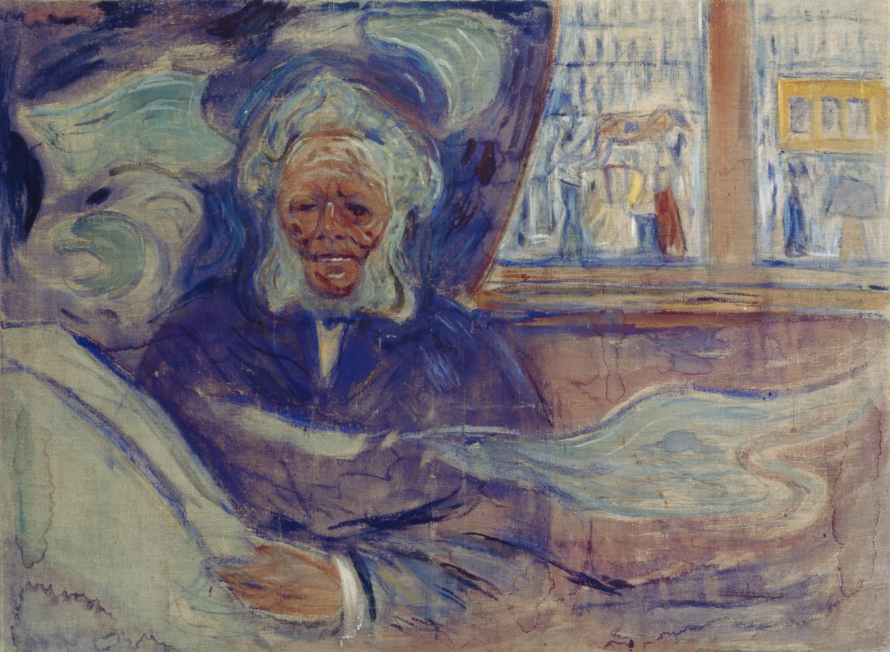 Ibsen in Grand Cafe door Edvard Munch