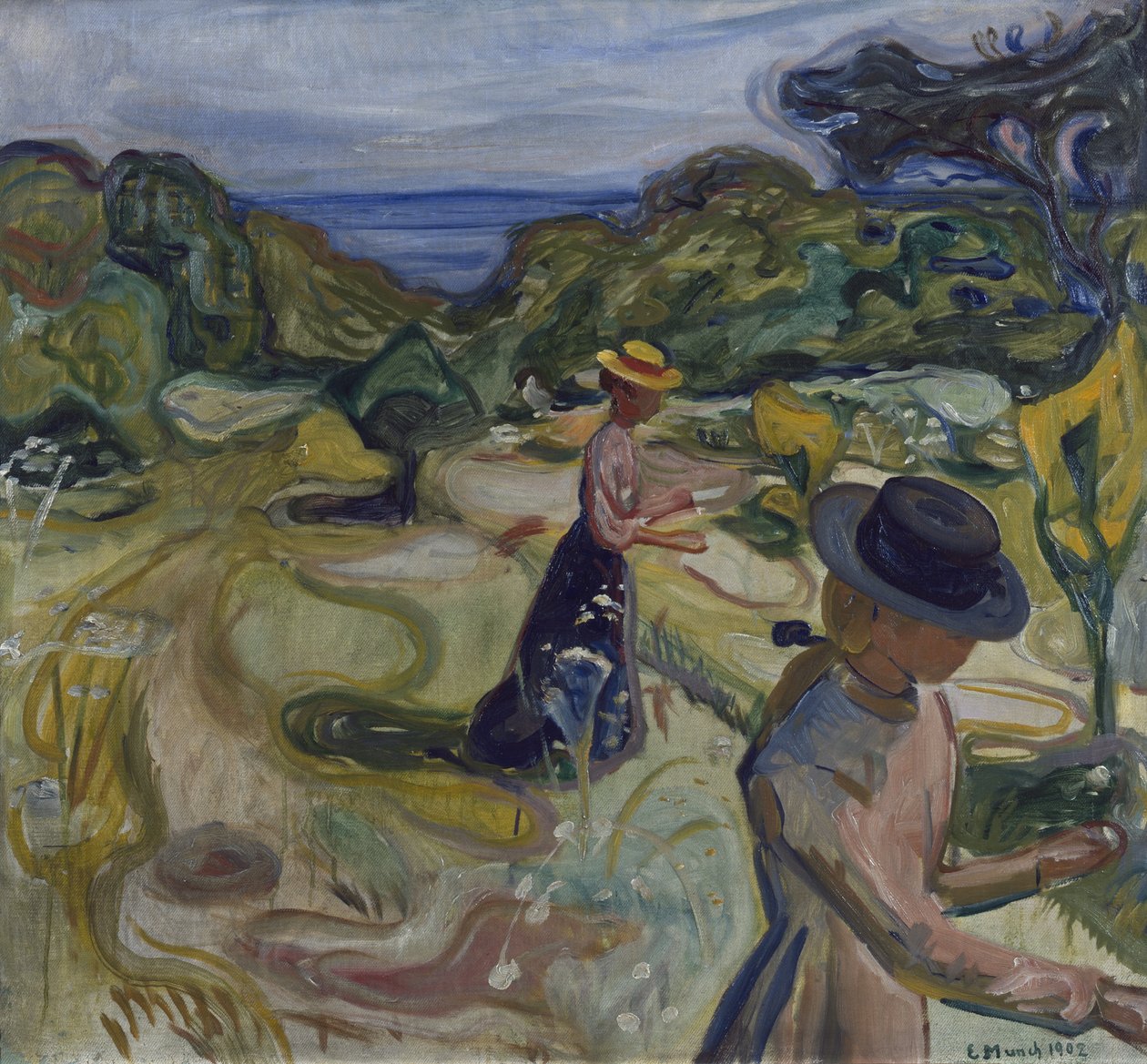 In de tuin door Edvard Munch