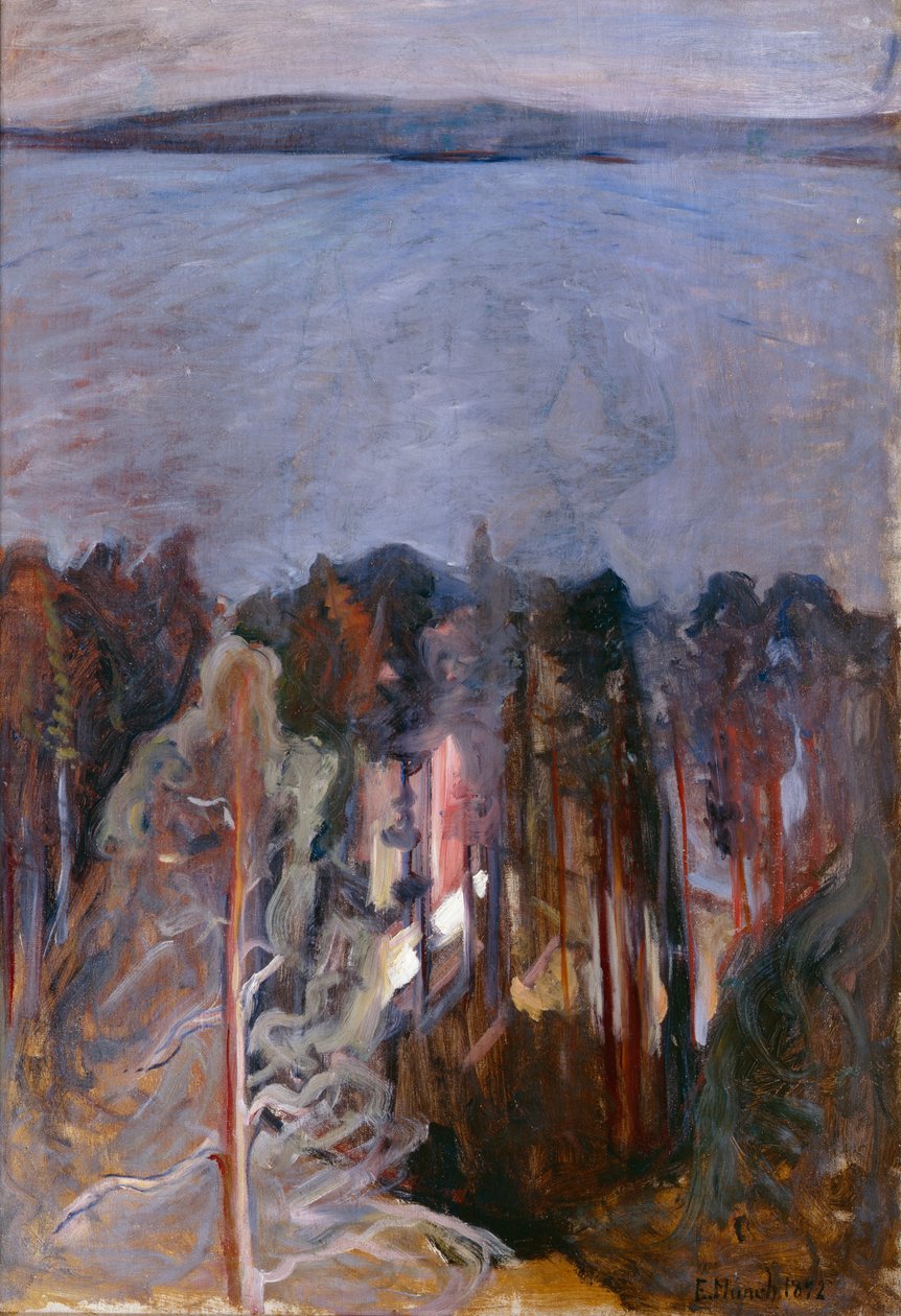 Landschap door Edvard Munch