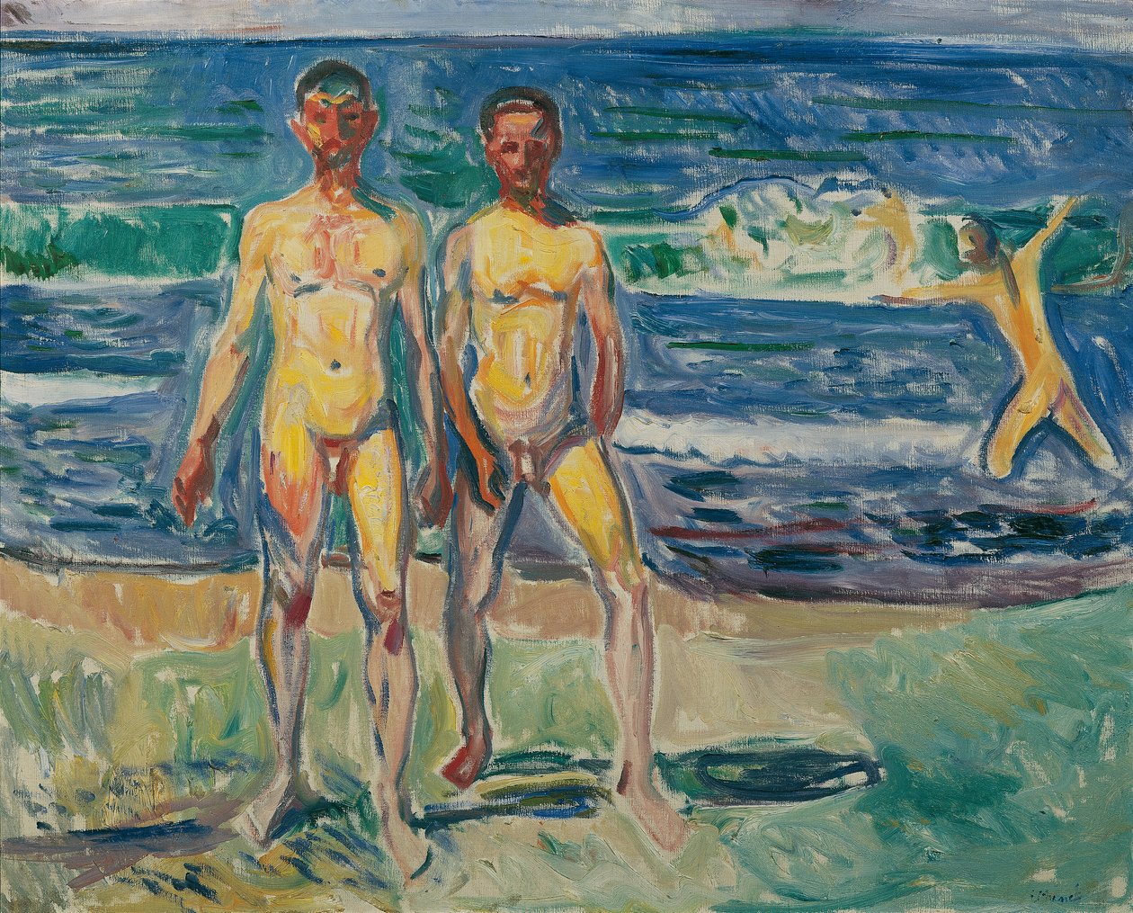 Mannen aan zee door Edvard Munch