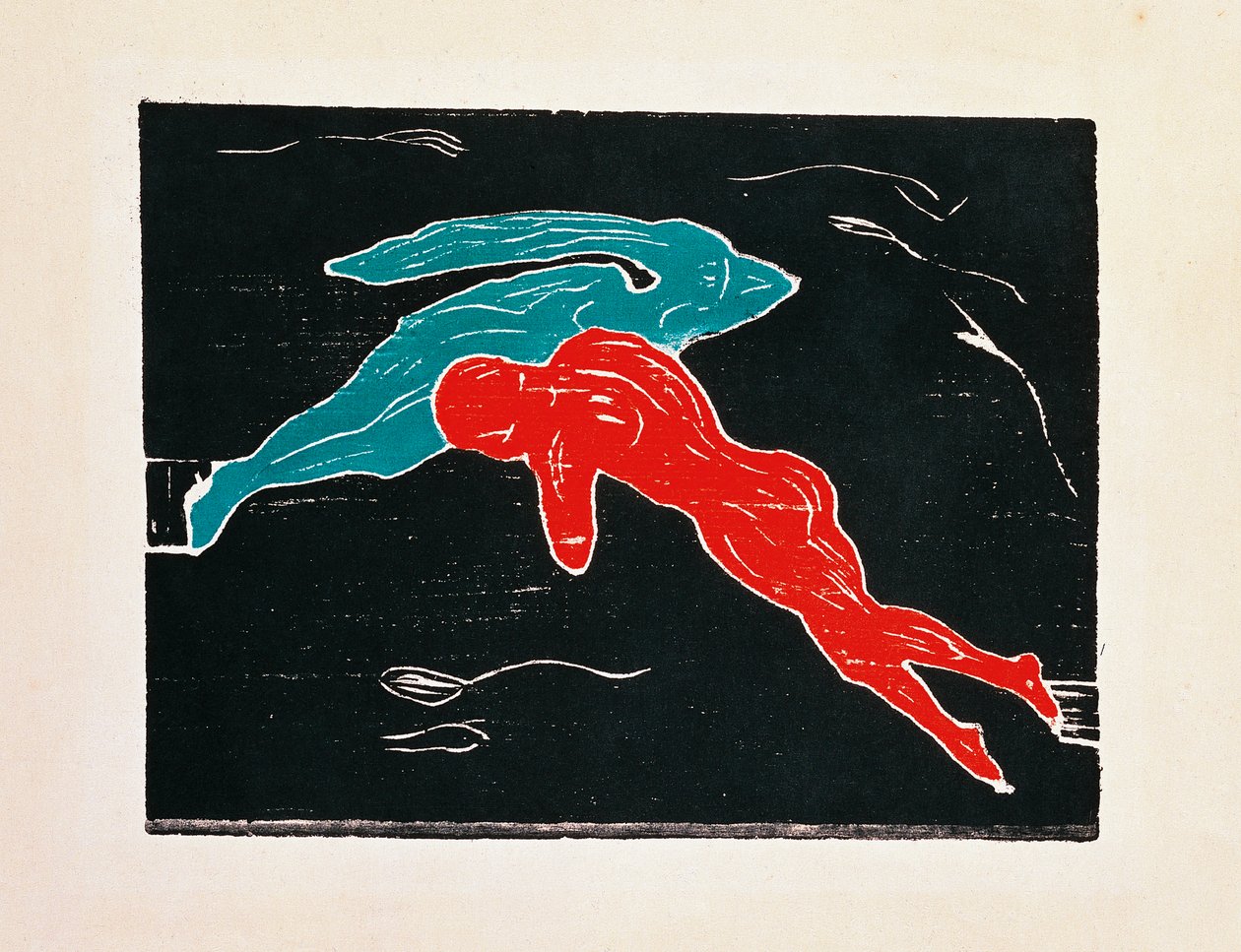 Ontmoeting in de ruimte door Edvard Munch