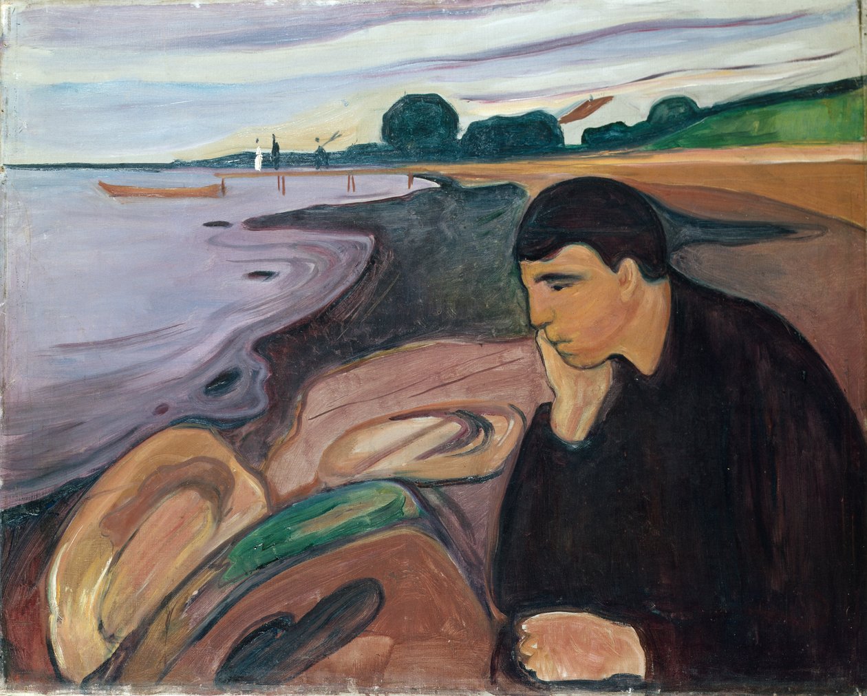 Melancholie door Edvard Munch