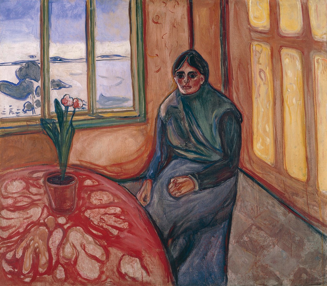 Melancholie / Laura door Edvard Munch