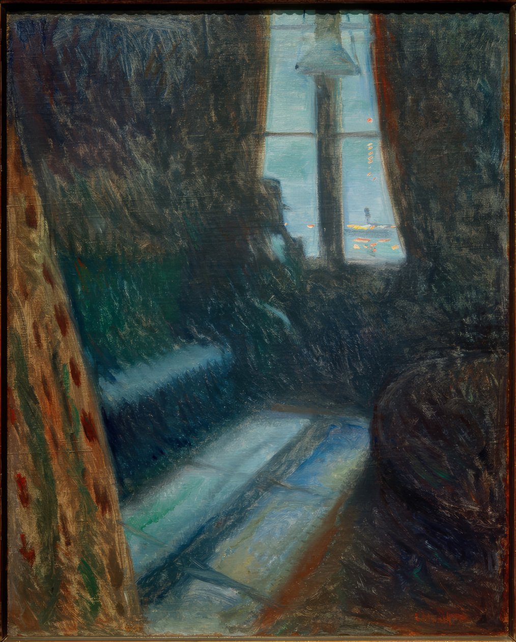 Nacht in Saint-Cloud door Edvard Munch