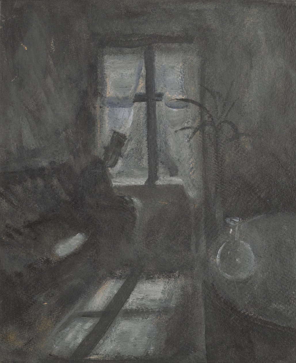 Nacht in Saint Cloud door Edvard Munch