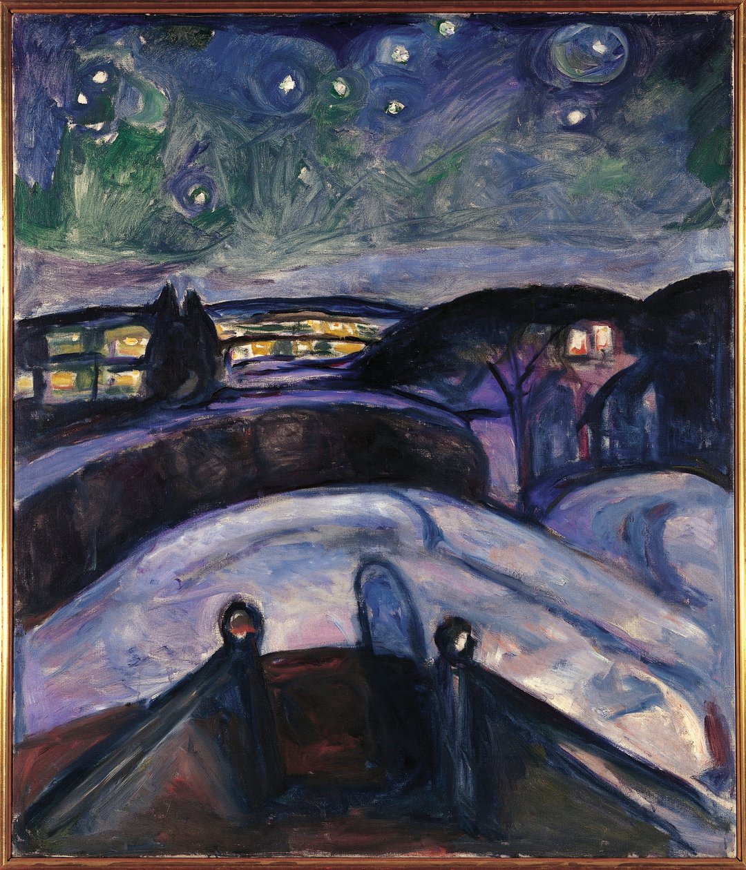 Sterrennacht door Edvard Munch