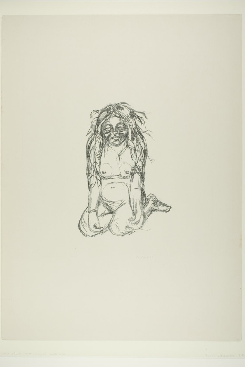 Omega Huilend door Edvard Munch