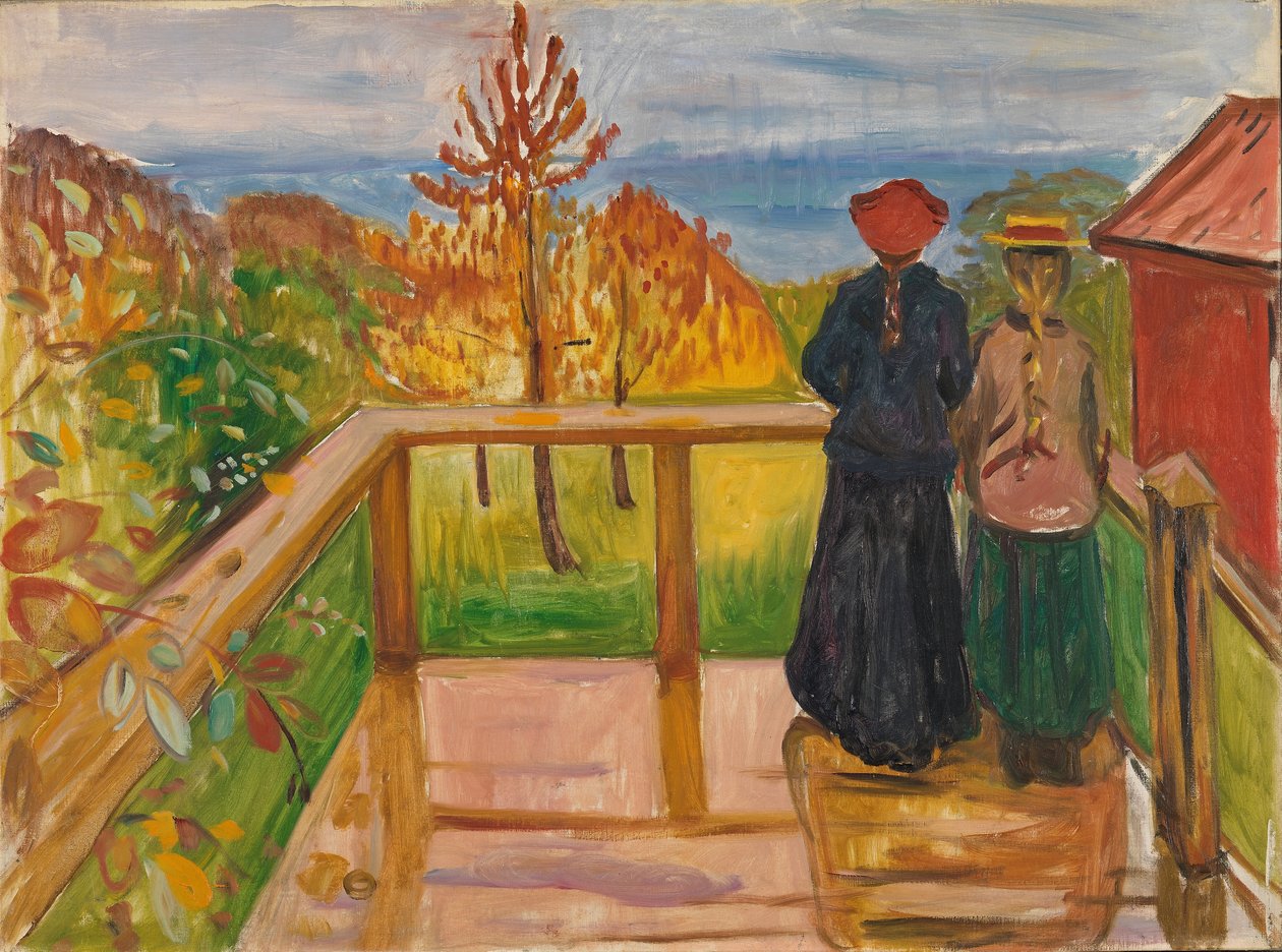 Op de Veranda. door Edvard Munch