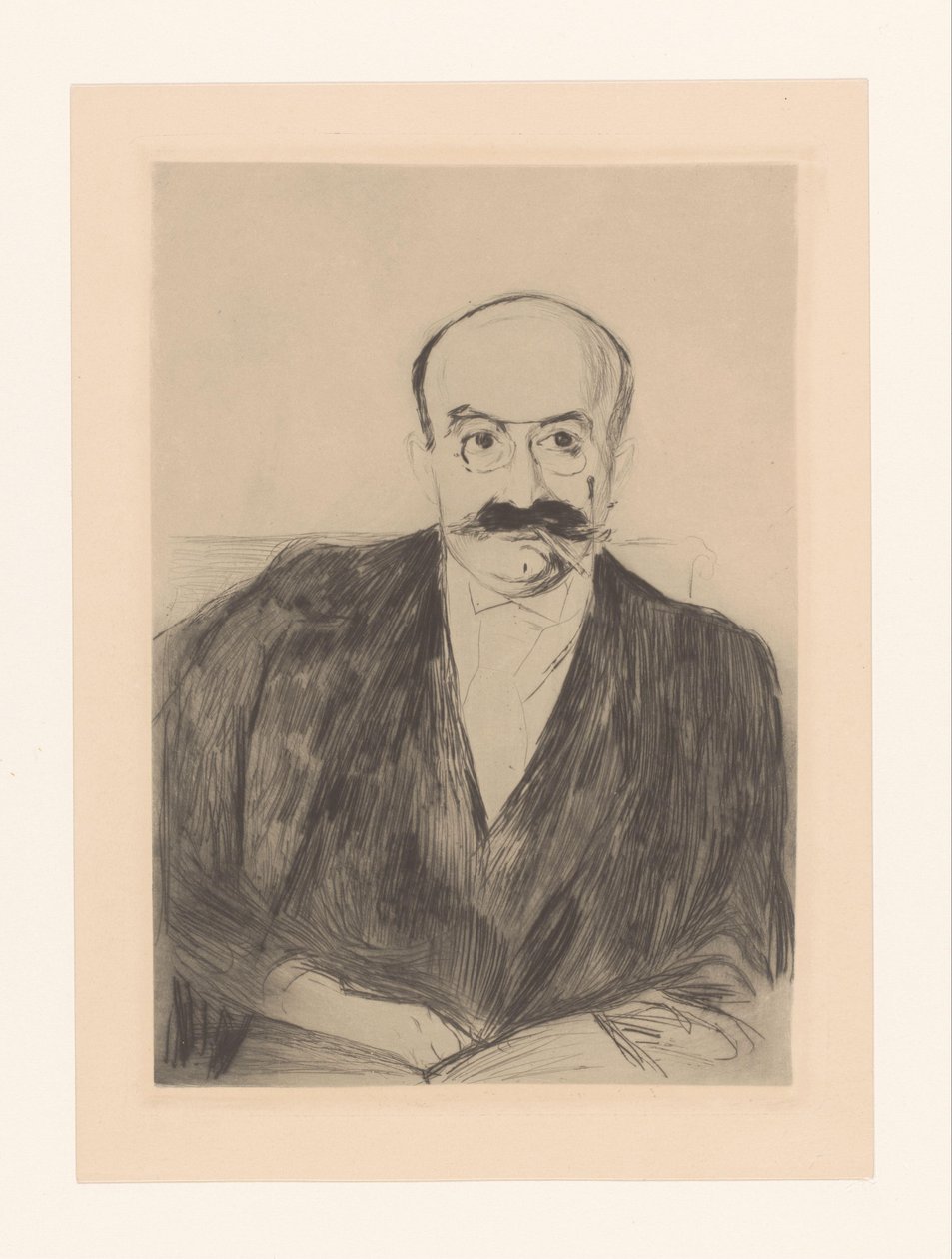 Portret van Dr. Max Asch door Edvard Munch