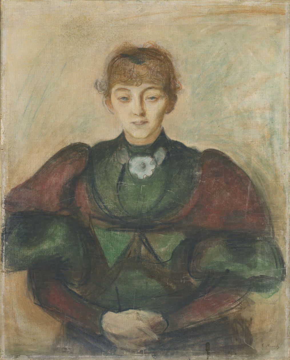 Ragnhild Backstrom, ca. 1894 door Edvard Munch