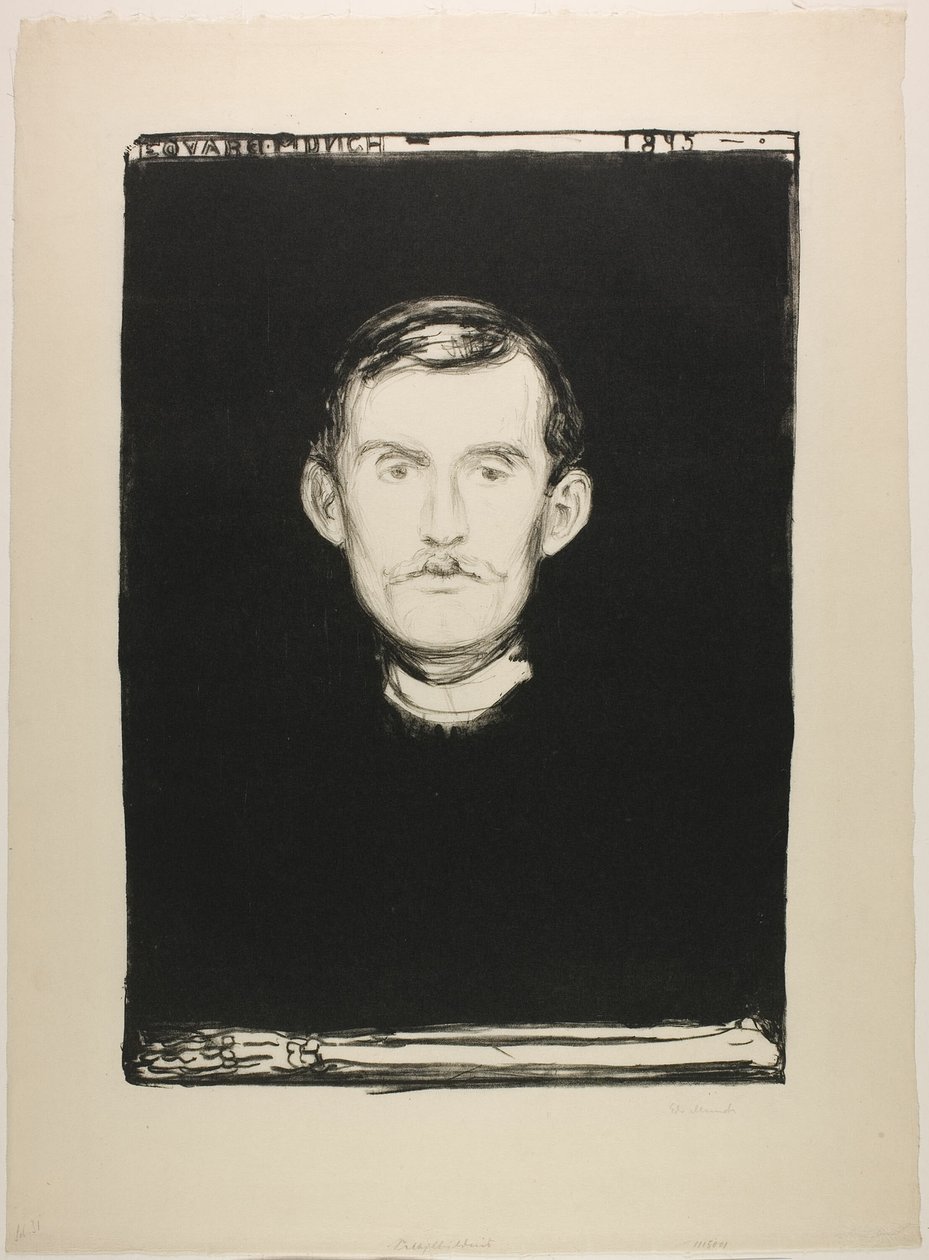 Zelfportret door Edvard Munch