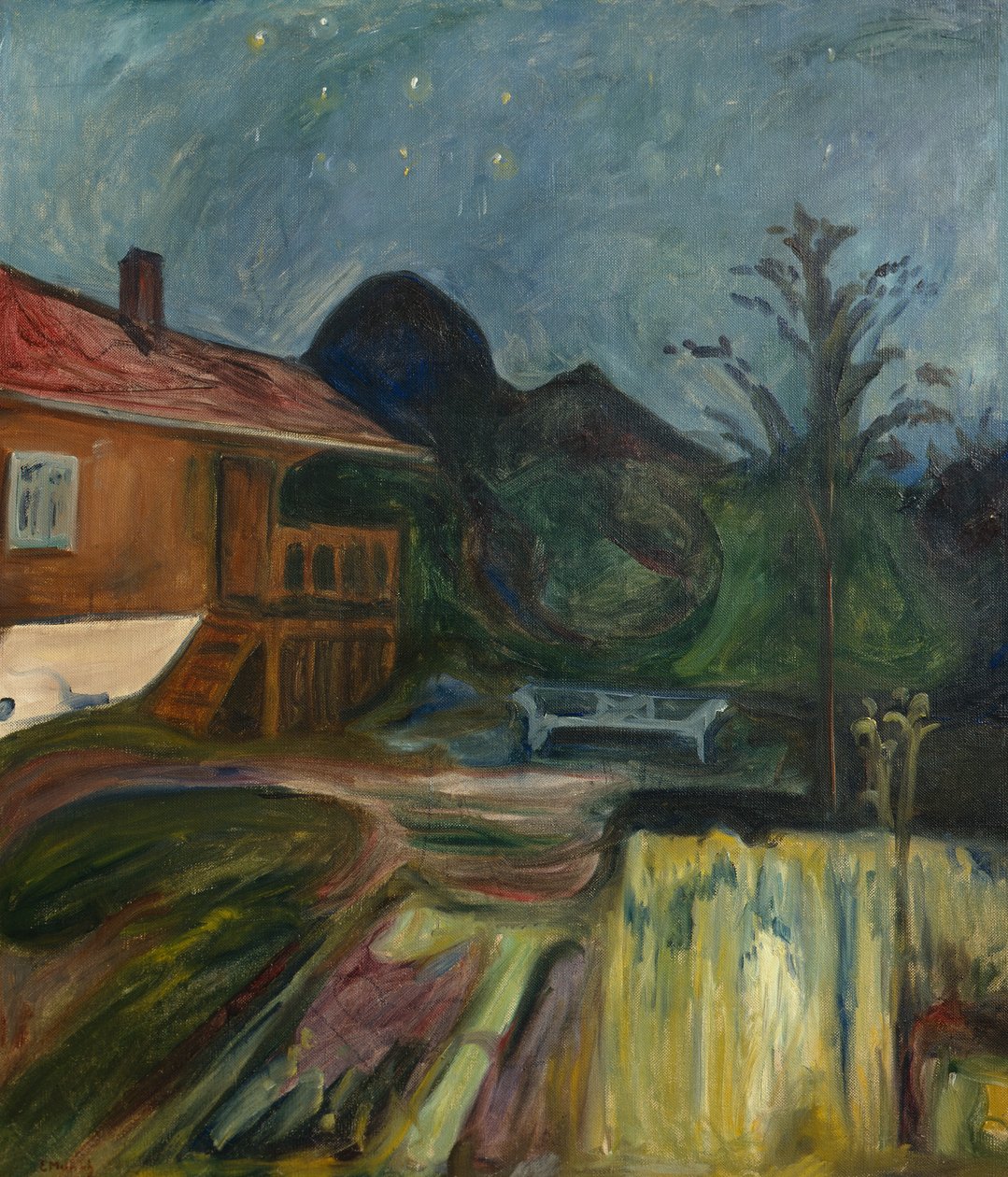 Zomernacht in Åsgårdstrand door Edvard Munch