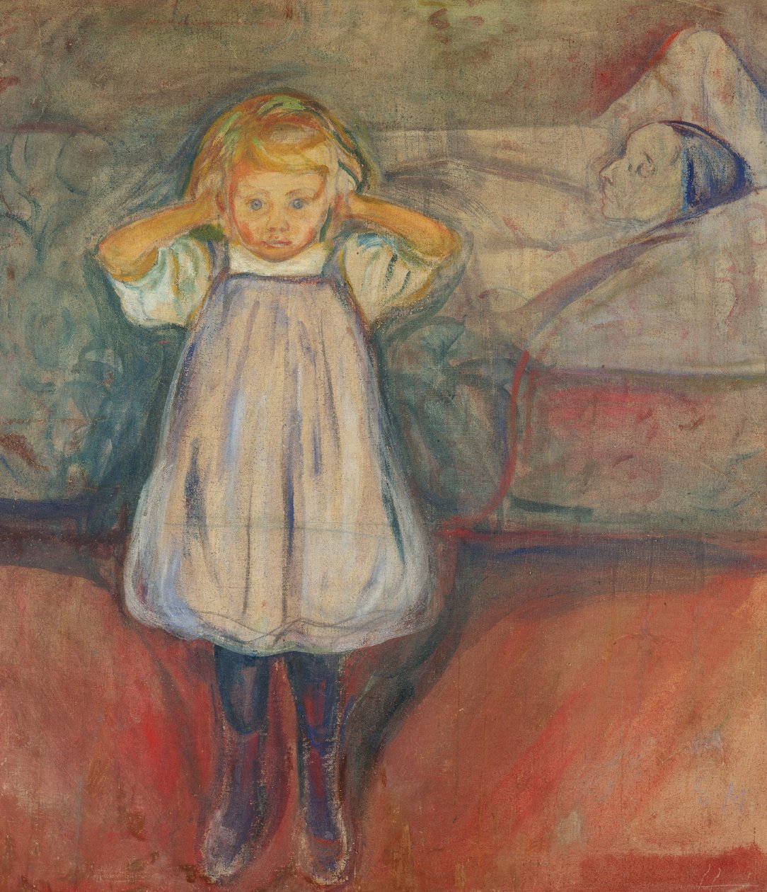 Het kind en de dood door Edvard Munch