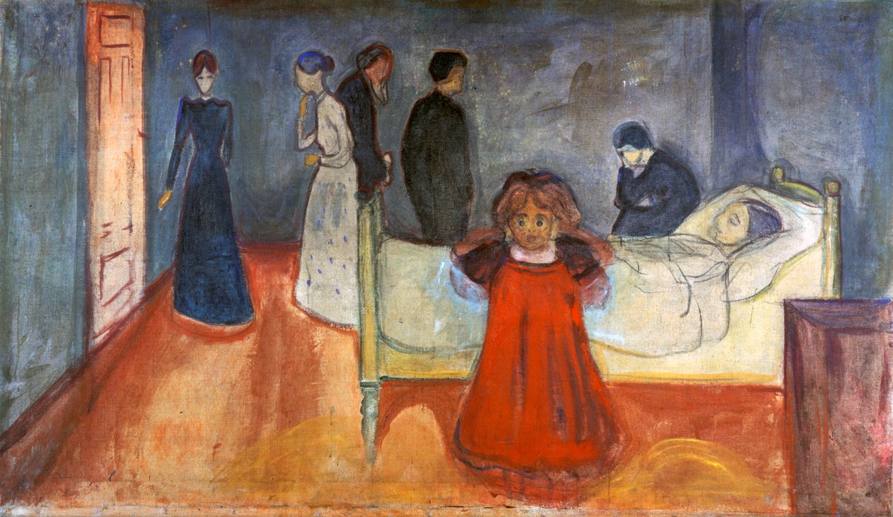 De dode moeder en kind, 1897-1899 door Edvard Munch