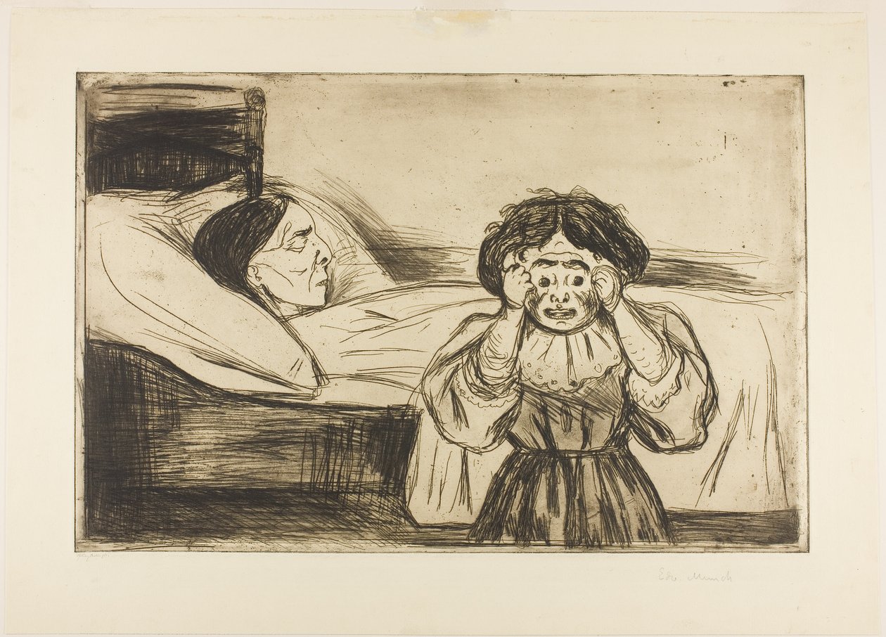 De Dode Moeder en Haar Kind door Edvard Munch