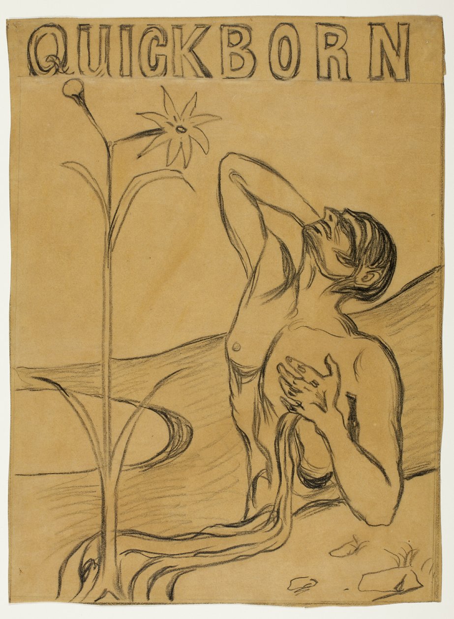 De bloem van pijn door Edvard Munch