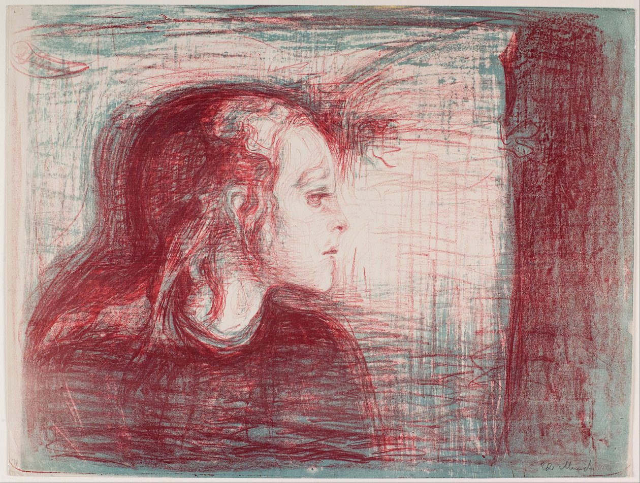 Het Zieke Kind I door Edvard Munch