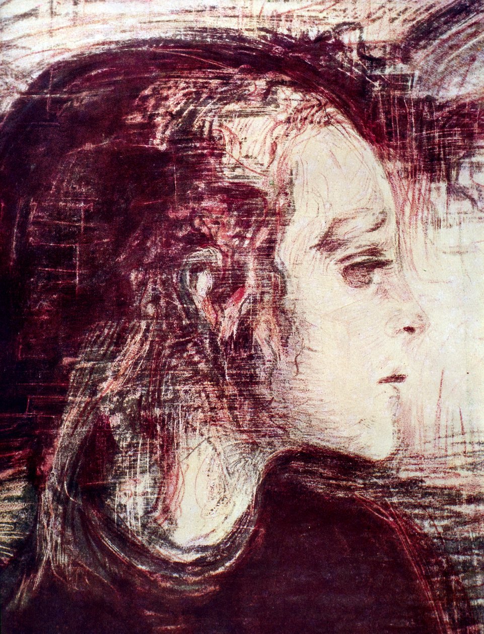 Het zieke meisje door Edvard Munch