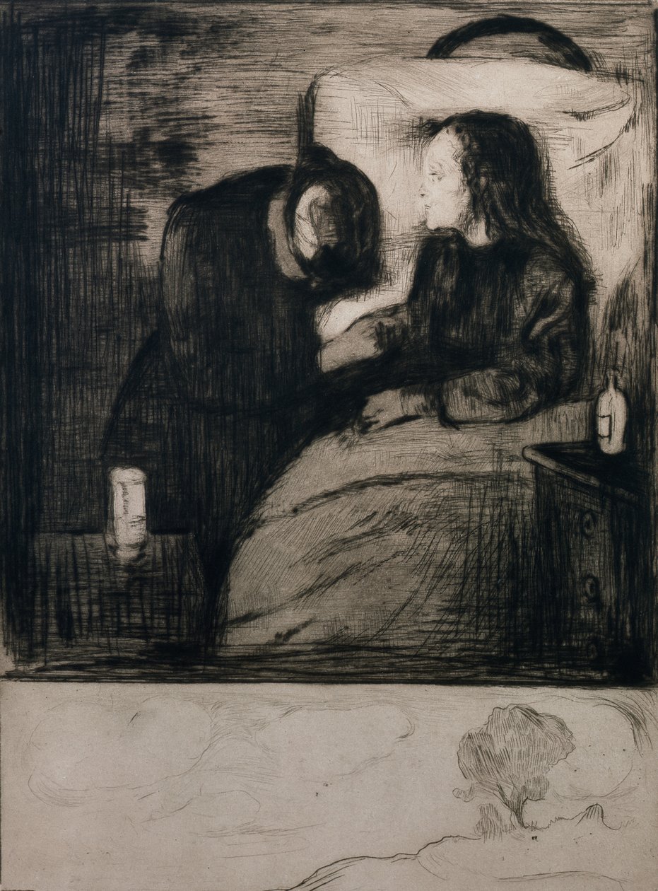 Het zieke kind door Edvard Munch