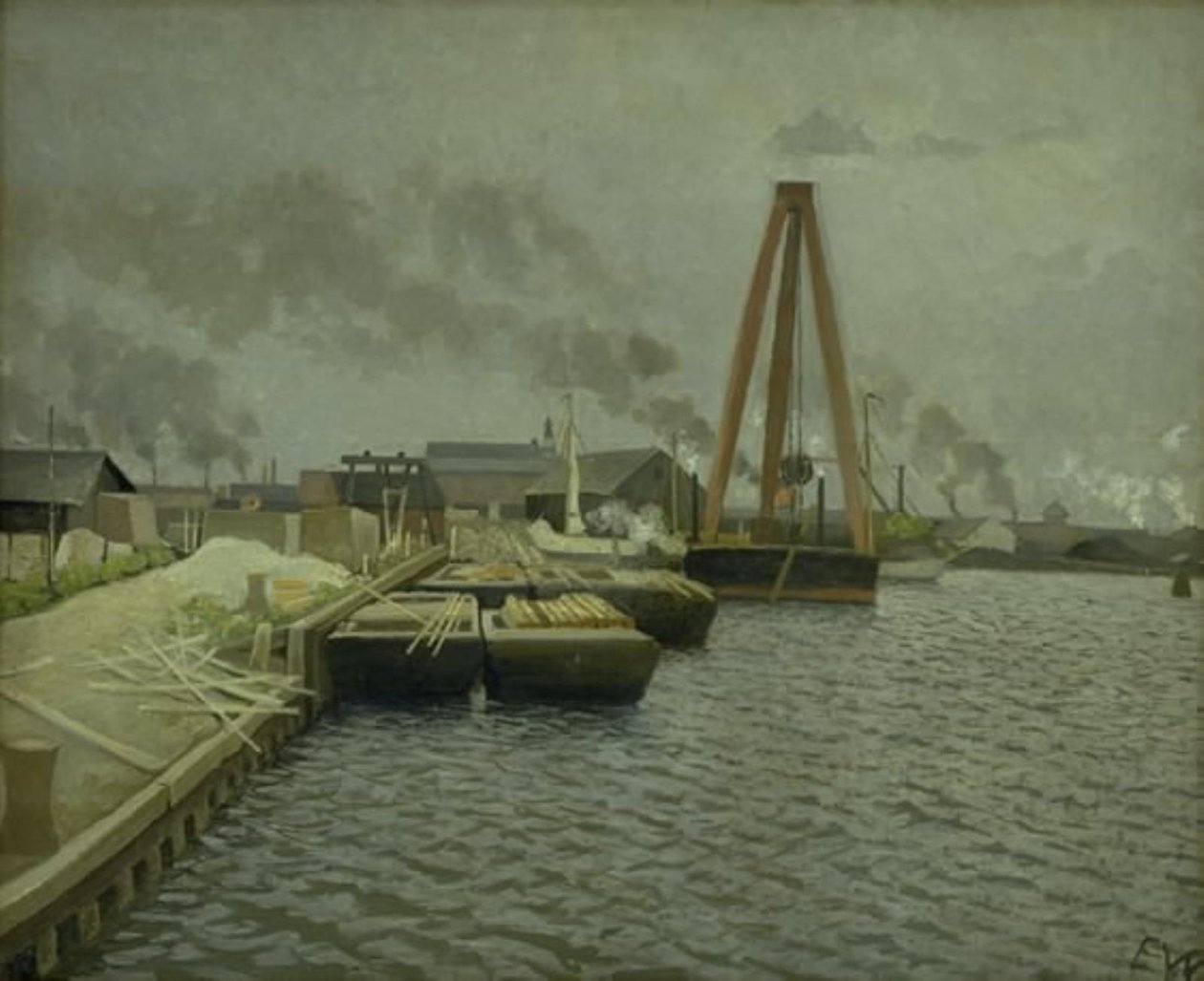 Refshaleøen. De haven van Kopenhagen door Edvard Weie