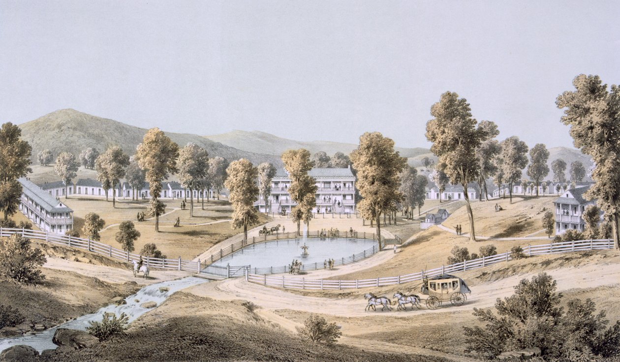 Gele Zwavelbronnen, Montgomery County, 1858 door Edward Beyer