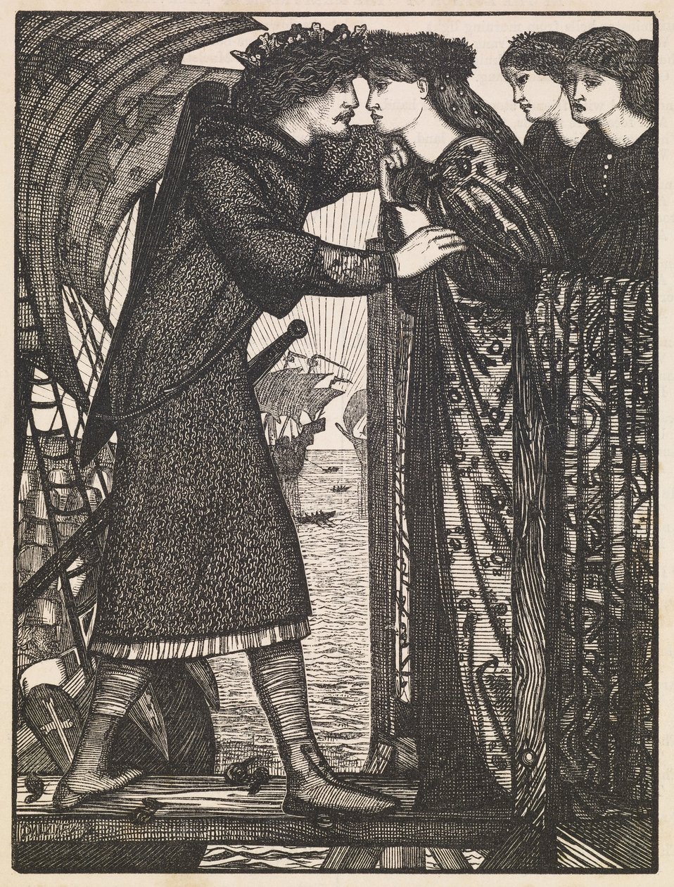 Koning Sigurd de Kruisvaarder door Edward Burne Jones