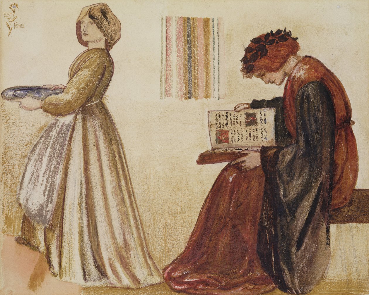 De Bruiloft van Sir Degrevaunt door Edward Burne Jones