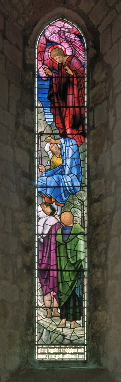 Aankondiging aan de herders door Edward Burne Jones
