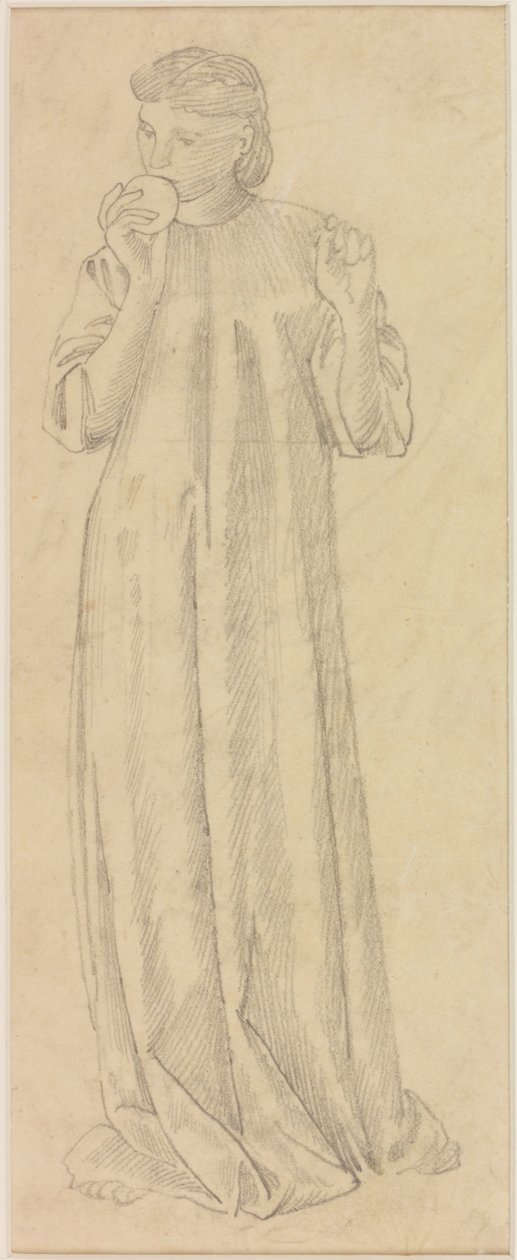 Vrouwelijke Figuur met Appel door Edward Burne Jones
