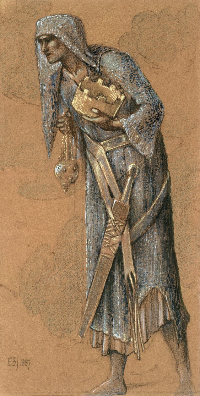 Koning Melchior, 1887 door Edward Burne Jones