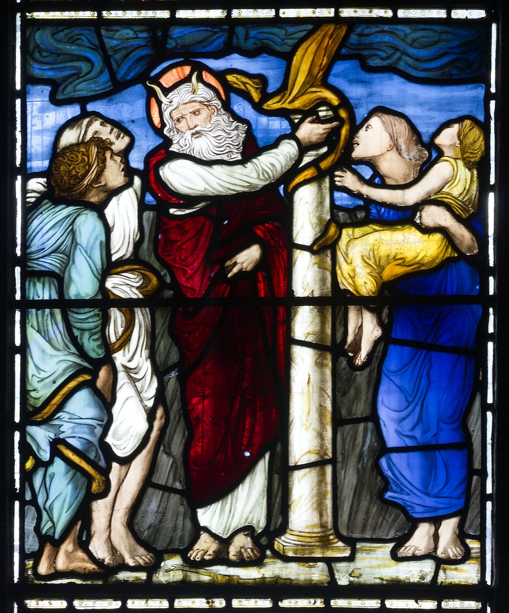 Mozes en de koperen slang door Edward Burne Jones