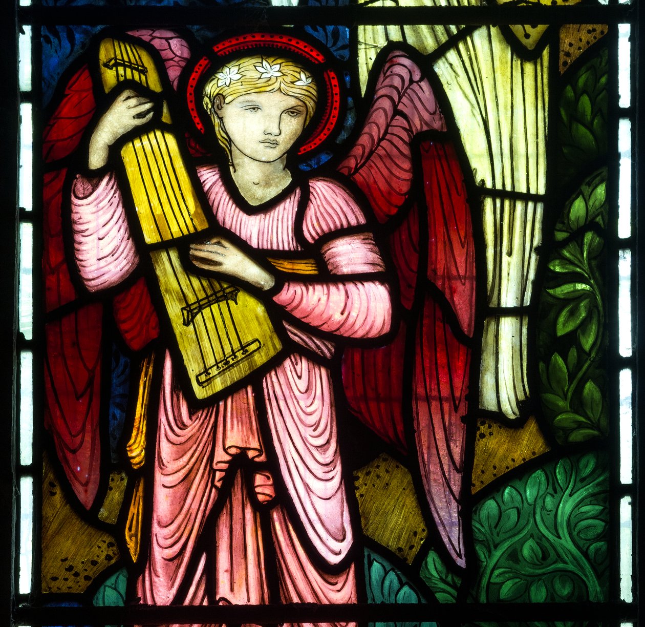 Muzikale Engel van het Paradijs door Edward Burne Jones