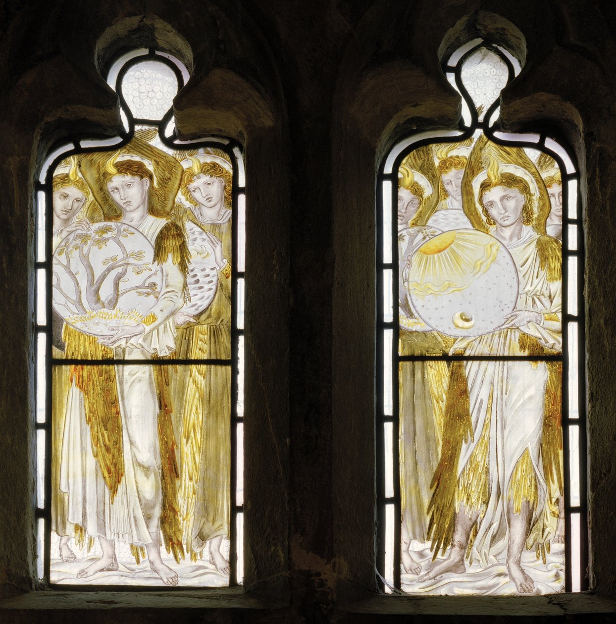 De dagen van de schepping (detail) door Edward Burne Jones