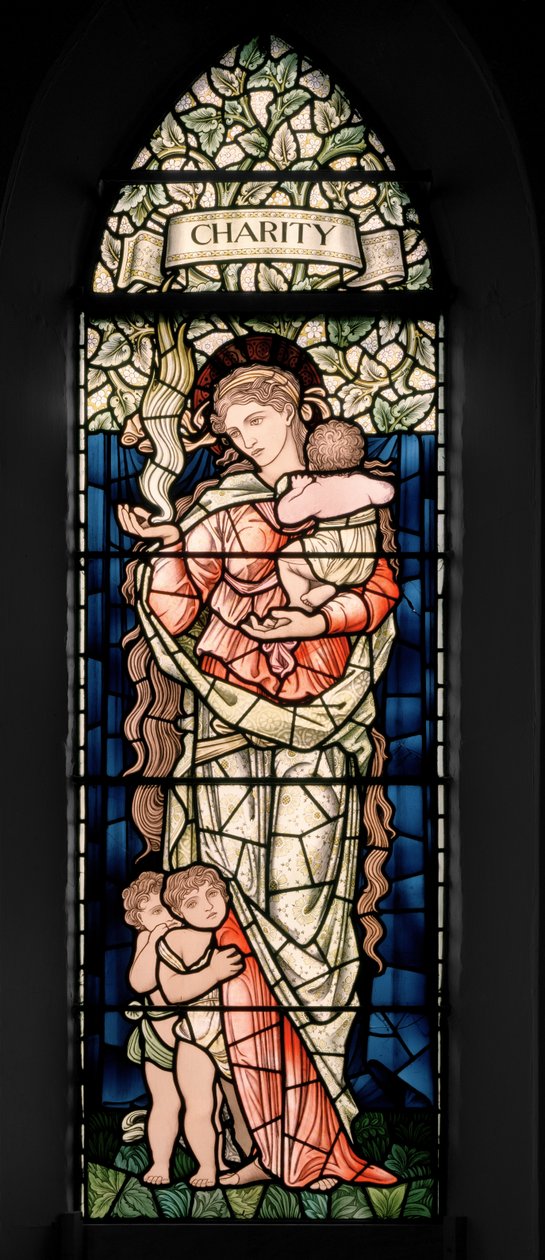 Birmingham, Ward End, Sint Margaretha, Morris & Co., Edward Burne-Jones, John Henry Dearle, Liefdadigheid, 1902 door Edward Coley and Dearle Burne Jones