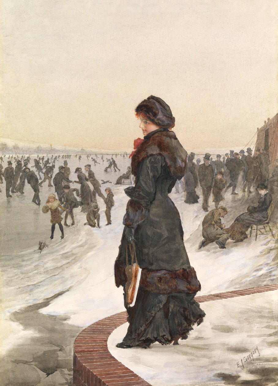 De schaatser door Edward John Gregory